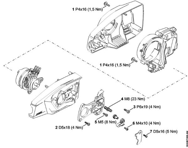 Podadoras a bateria (HTA) HTA 85 Binários de aperto da marca Stihl