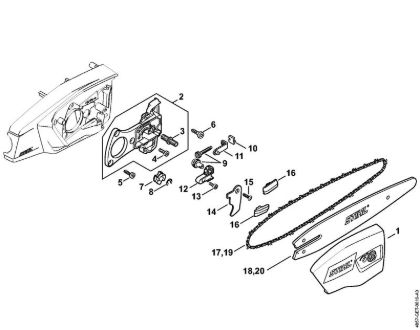 Podadoras a bateria (HTA) HTA 85 Tampa do carreto da marca Stihl