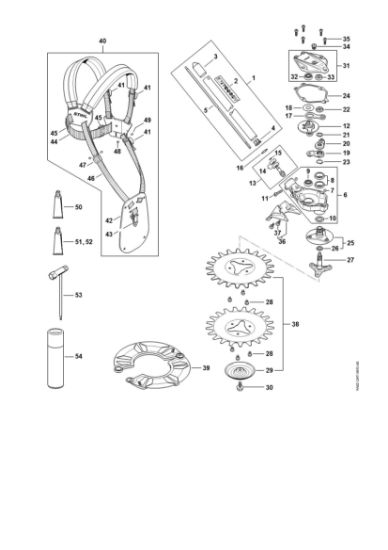 Imagem de Haste, Engrenagem, Protecção RGA 140