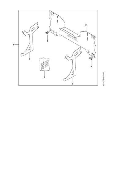 Imagem de Peças de reposição Dispositivo de fixação mural