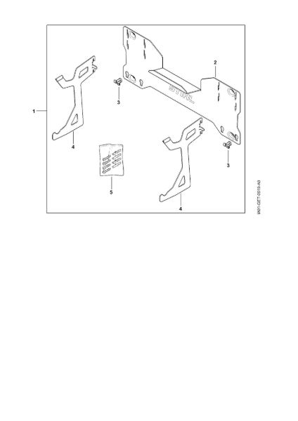 Imagem de Peças de reposição Dispositivo de fixação mural