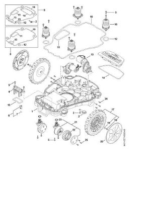 Imagem de C - Parte inferior do cárter, chassis iMOW 7.0 EVO