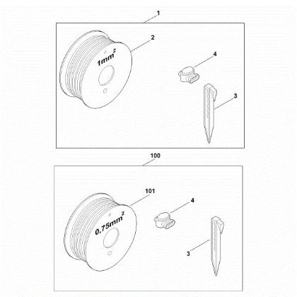 Imagem de A - Conjunto do material de instalação S Kit S
