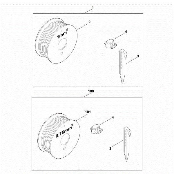 Imagem de A - Conjunto do material de instalação S Kit S