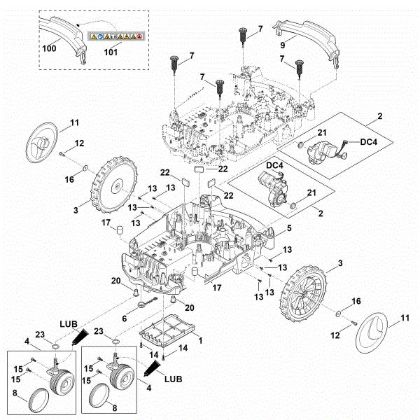 Imagem de C - Parte inferior do cárter, chassis RMI 632.0 PC