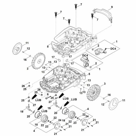 Imagem de C - Parte inferior do cárter, chassis RMI 632.1
