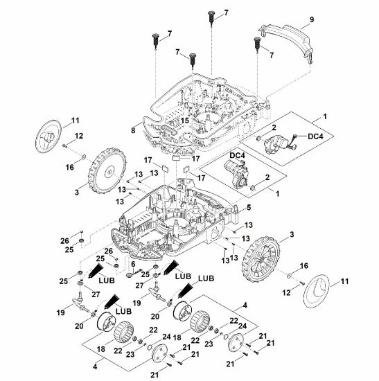Imagem de C - Parte inferior do cárter, chassis RMI 632.1 P