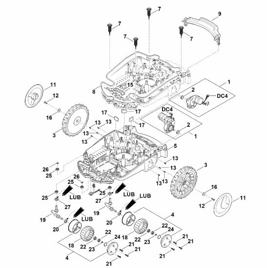 Imagem de C - Parte inferior do cárter, chassis RMI 632.1 PC