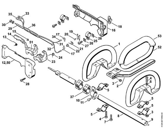 Foices a motor (FS) FS 106 Cabo circular da marca Stihl