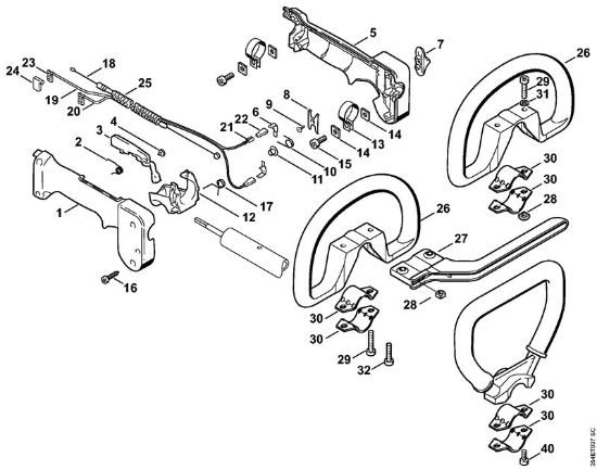 Foices a motor (FS) FS 108 Cabo circular da marca Stihl