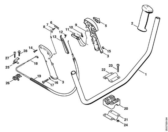 Foices a motor (FS) FS 120 Cabo para duas mãos (09.2003) da marca Stihl