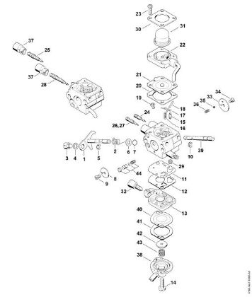 Imagem de Carburador C1Q-S173, C1Q-S130, C1Q-S175, C1Q-S132 FS 130