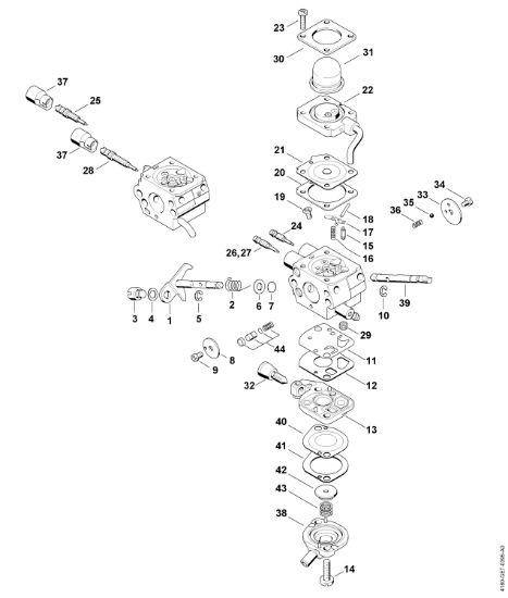 Imagem de Carburador C1Q-S173, C1Q-S130, C1Q-S175, C1Q-S132 FS 130