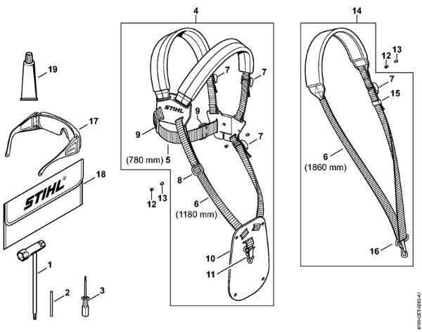 Foices a motor (FS) FS 131 Ferramentas, Acessórios especiais da marca Stihl