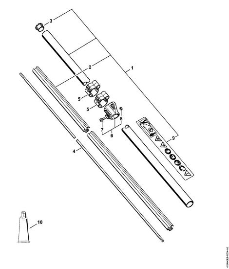 Foices a motor (FS) FS 131 Haste FS 131 da marca Stihl