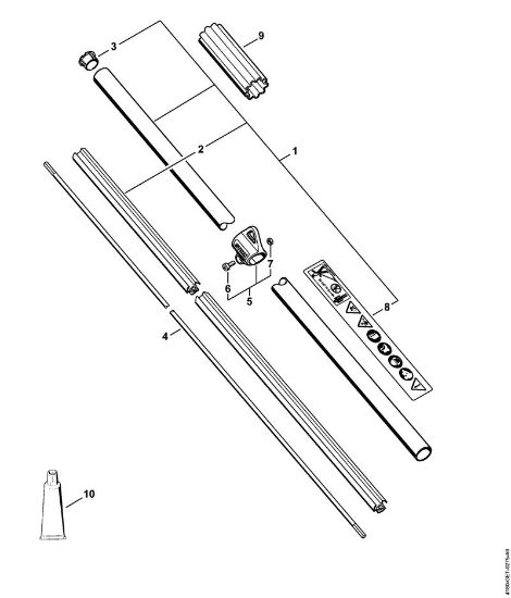 Foices a motor (FS) FS 131 R Haste FS 131 R da marca Stihl