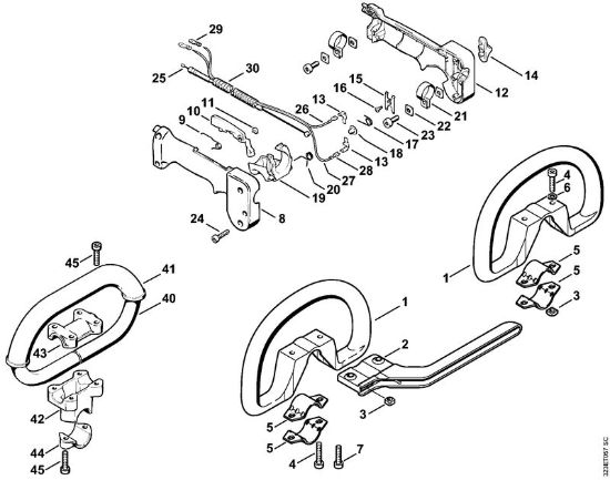 Foices a motor (FS) FS 160 Cabo circular da marca Stihl
