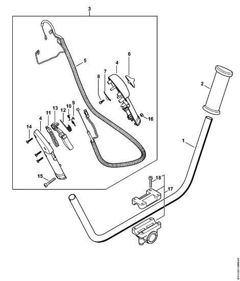 Foices a motor (FS) FS 230 Cabo para duas mãos da marca Stihl