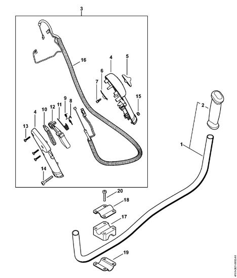 Foices a motor (FS) FS 235 Cabo para duas mãos da marca Stihl