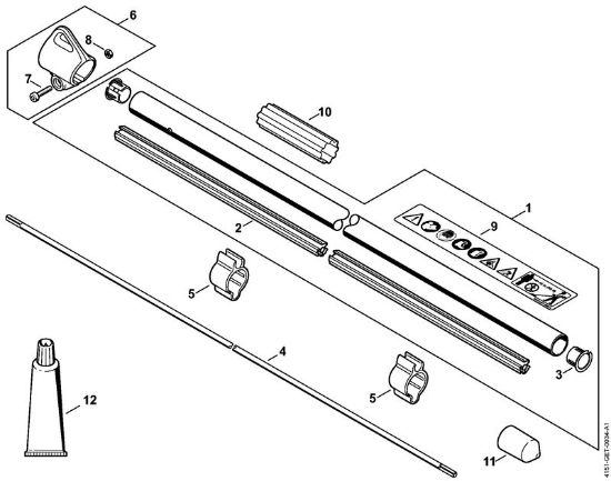 Foices a motor (FS) FS 235 Haste da marca Stihl