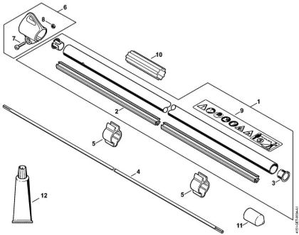 Foices a motor (FS) FS 235 R Haste da marca Stihl