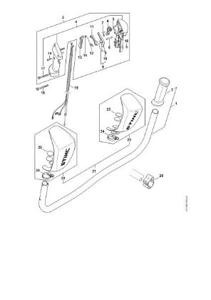 Imagem de Cabo para duas mãos FS 240 FS 240 C-E