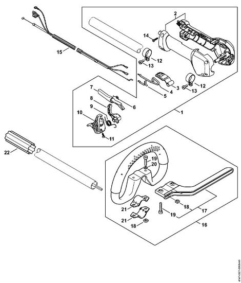 Foices a motor (FS) FS 260 R Cabo circular da marca Stihl