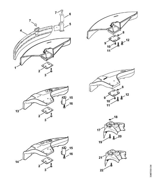 Foices a motor (FS) FS 280 Protecção da marca Stihl