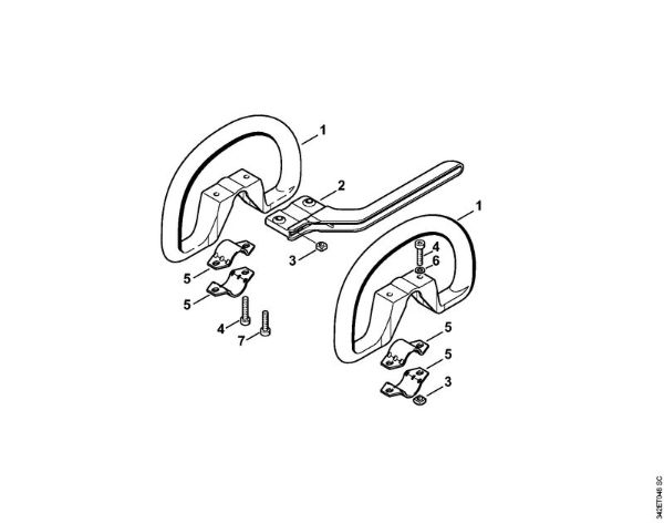 Foices a motor (FS) FS 44 Cabo circular da marca Stihl