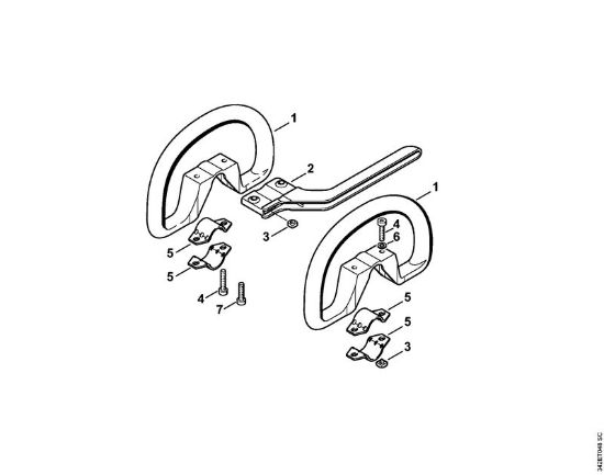 Foices a motor (FS) FS 44 R Cabo circular da marca Stihl