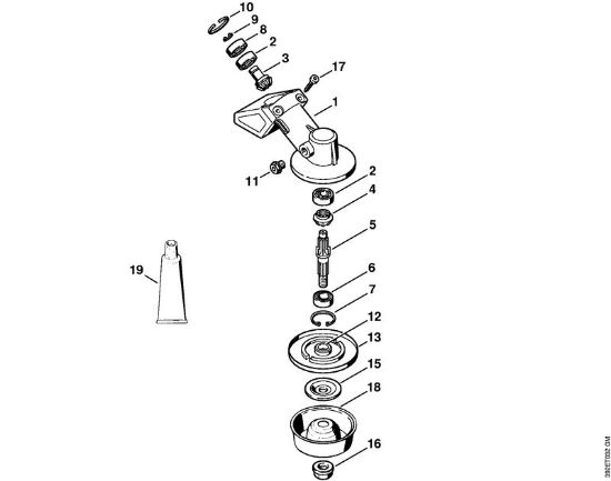 Foices a motor (FS) FS 44 R Engrenagem FS 44 da marca Stihl