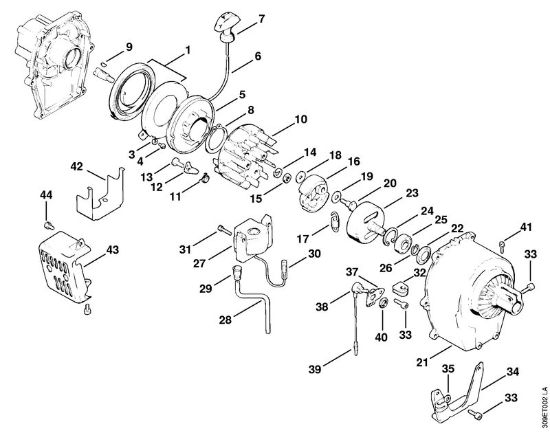 Foices a motor (FS) FS 51 Dispositivo de arranque da marca Stihl