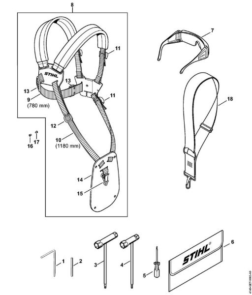 Foices a motor (FS) FS 55 T Ferramentas, Acessórios especiais da marca Stihl