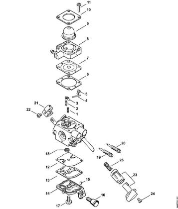 Foices a motor (FS) FS 56 RC-E Carburador C1M-S267 da marca Stihl