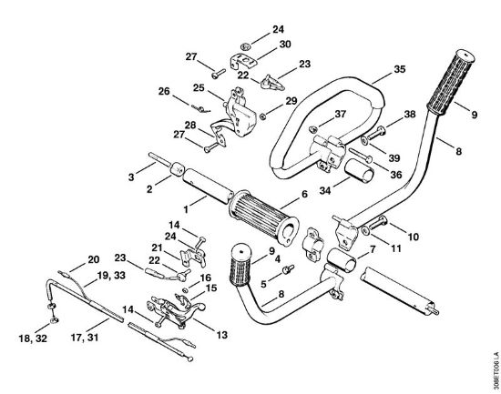 Foices a motor (FS) FS 65 Haste da marca Stihl