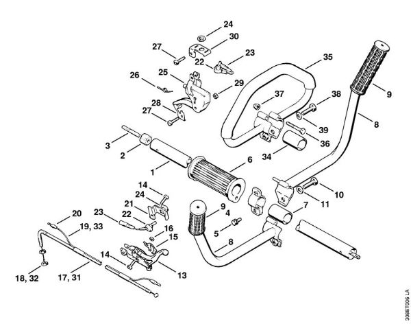 Foices a motor (FS) FS 65 Haste da marca Stihl