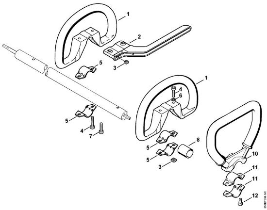 Foices a motor (FS) FS 72 R Cabo circular da marca Stihl