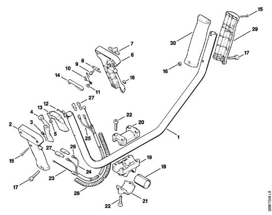 Foices a motor (FS) FS 72 R Cabo para duas mãos da marca Stihl