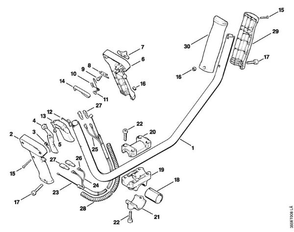 Foices a motor (FS) FS 74 Cabo para duas mãos da marca Stihl