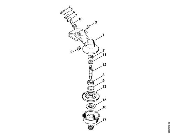 Foices a motor (FS) FS 74 Engrenagem FS 74 da marca Stihl