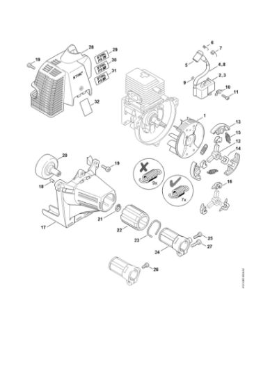 Imagem de Sistema de ignição, Embreagem FS 80
