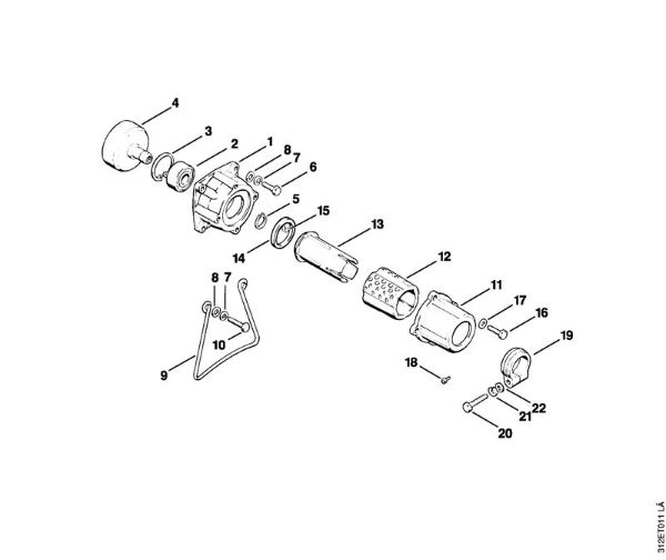 Foices a motor (FS) FS 80 AVRE Caixa da embreagem AV da marca Stihl