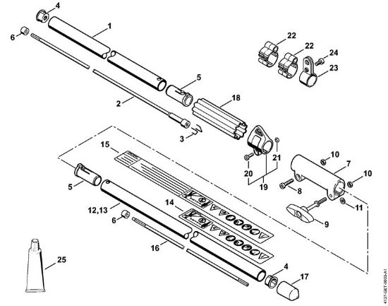 Foices a motor (FS) FS 85 T Haste FS 85 T (14.2002) da marca Stihl