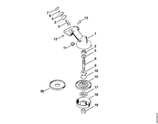 Foices a motor (FS) FS 86 Engrenagem FS 81 da marca Stihl