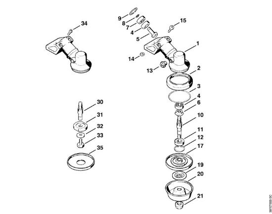 Foices a motor (FS) FS 86 Engrenagem FS 86 da marca Stihl