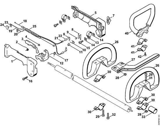 Foices a motor (FS) FS 88 Cabo circular da marca Stihl