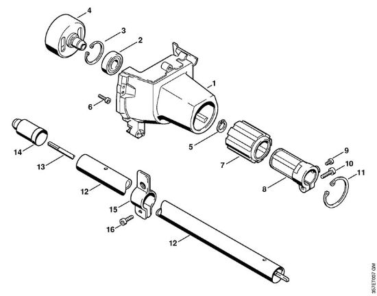 Foices a motor (FS) FS 88 Caixa do ventilador da marca Stihl