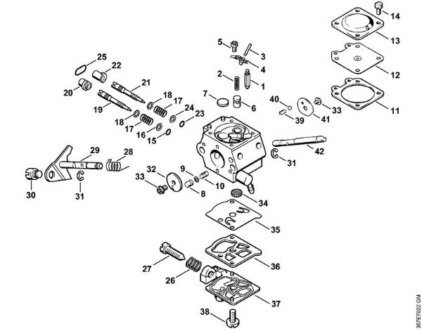 Foices a motor (FS) FS 88 Carburador WT-367 da marca Stihl