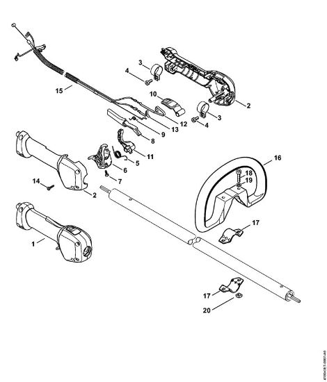 Foices a motor (FS) FS 89 R Cabo da mão da marca Stihl