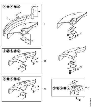 Foices a motor (FS) FS 90 R - 4180 Protecção da marca Stihl